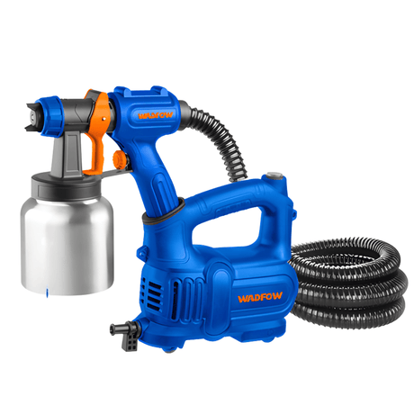 Wadfow Spray Gun Wadfow 550W Electric Spray Gun with Stainless 700ml Container - WEG2A51