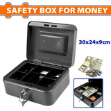 Wadfow Tool Chests & Cabinets Wadfow 6.5L Cash Box with 5 Compartments and Key Lock - WQQX2H05