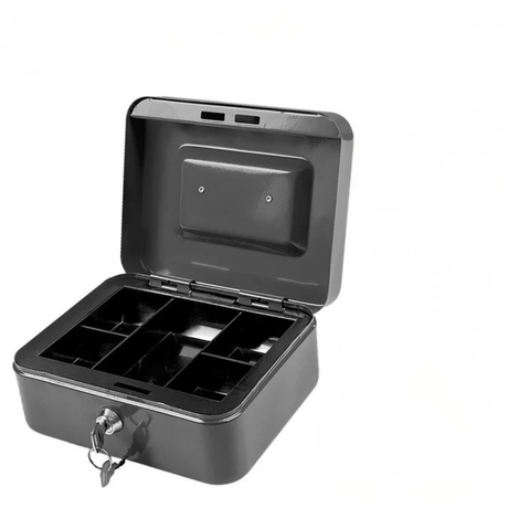 Wadfow Tool Chests & Cabinets Wadfow 6.5L Cash Box with 5 Compartments and Key Lock - WQQX2H05
