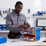 Wadfow Tool Boxes Bags & Belts Wadfow 6-Drawer Modular Organiser Tower 380 x 182 x 320mm - WTB8346