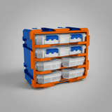 Wadfow Tool Boxes Bags & Belts Wadfow 6-Drawer Modular Organiser Tower 380 x 182 x 320mm - WTB8346
