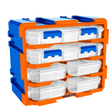 Wadfow Tool Boxes Bags & Belts Wadfow 6-Drawer Modular Organiser Tower 380 x 182 x 320mm - WTB8346