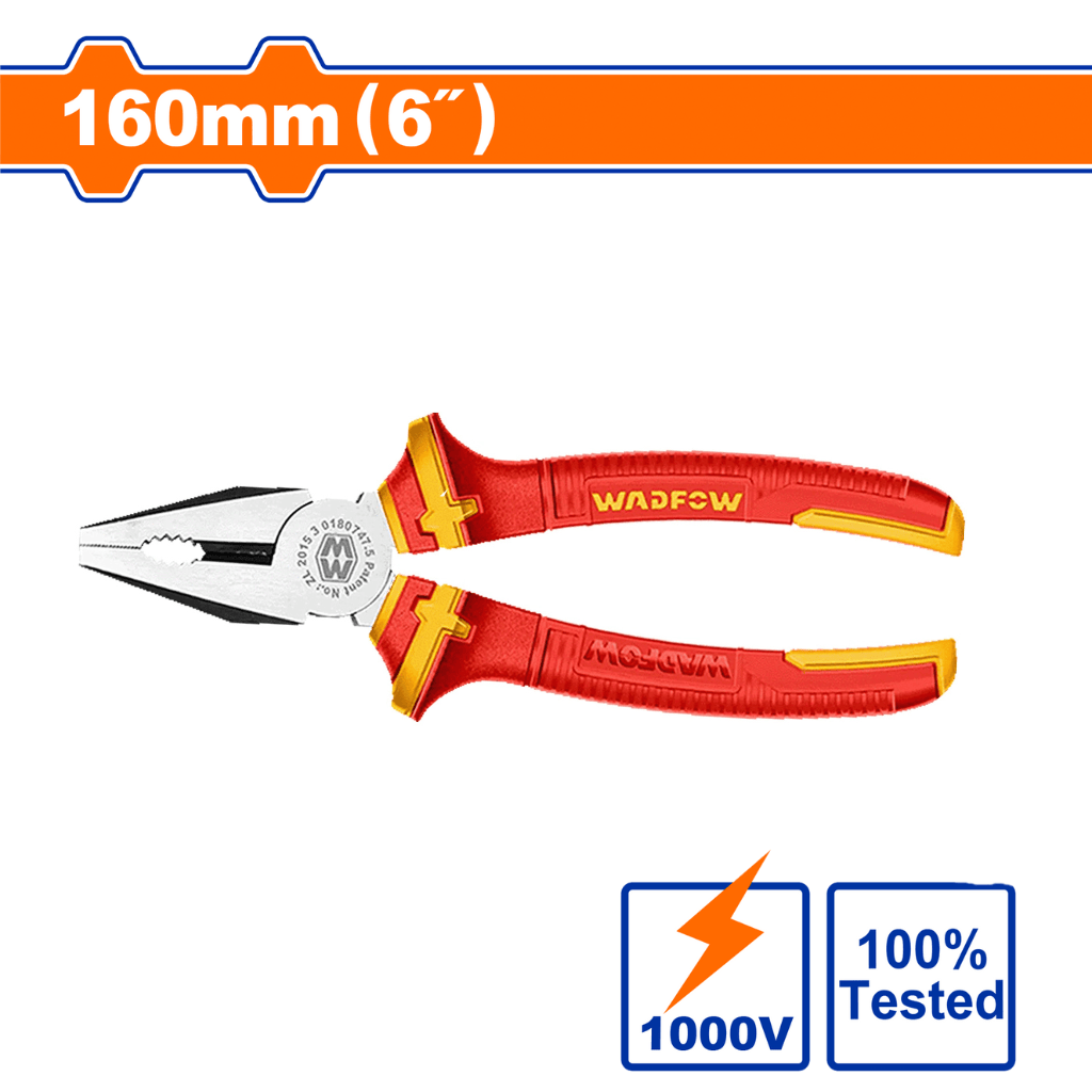 Wadfow Pliers Wadfow  6" Insulated Combination Pliers - WPL1936