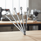 Wadfow Wrenches Wadfow 6-Piece Extra-Long Double Ring Ratchet Wrench Set - WFR8406