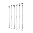 Wadfow Wrenches Wadfow 6-Piece Extra-Long Double Ring Ratchet Wrench Set - WFR8406