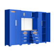 Wadfow Lifting & Workshop Equipment Wadfow 6-Piece Heavy-Duty Modular Garage Cabinet System - WCS3A06