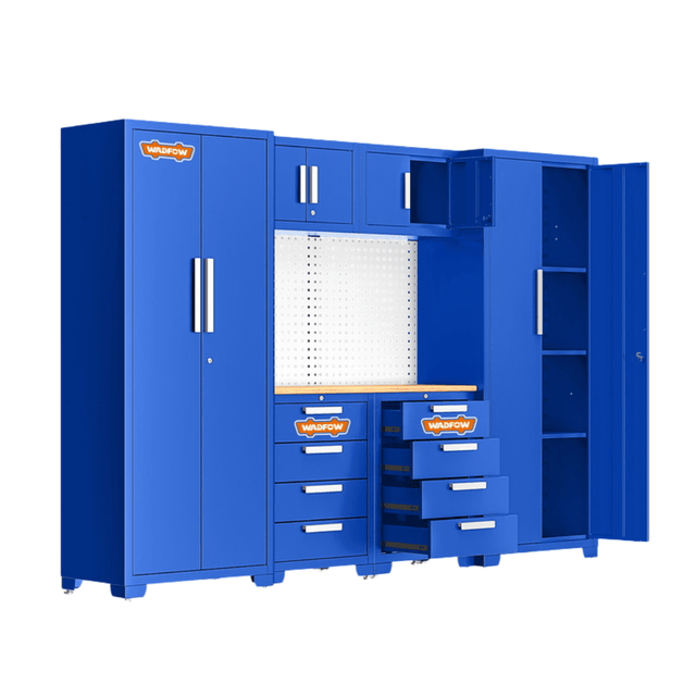 Wadfow Lifting & Workshop Equipment Wadfow 6-Piece Heavy-Duty Modular Garage Cabinet System - WCS3A06
