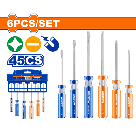 Wadfow Screwdrivers Wadfow 6 Pieces Screwdriver Set - WSS3206