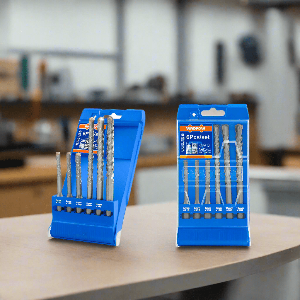 Wadfow Drill Wadfow 6 Pieces SDS Plus Hammer Drill Bits Set - WHD6B06