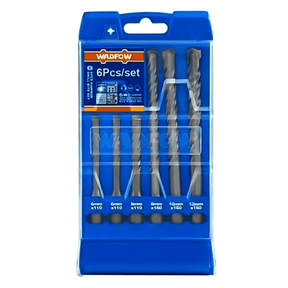 Wadfow Drill Wadfow 6 Pieces SDS Plus Hammer Drill Bits Set - WHD6B06