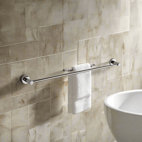 Wadfow Bathroom Accessories Wadfow 600mm Single Bar Towel Holder - WZG1503