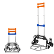 Wadfow Lifting & Workshop Equipment Wadfow 60kg Aluminium 6-Wheel Stair-Climbing Foldable Hand Truck with Elastic Bungee Cord - WWB6A06