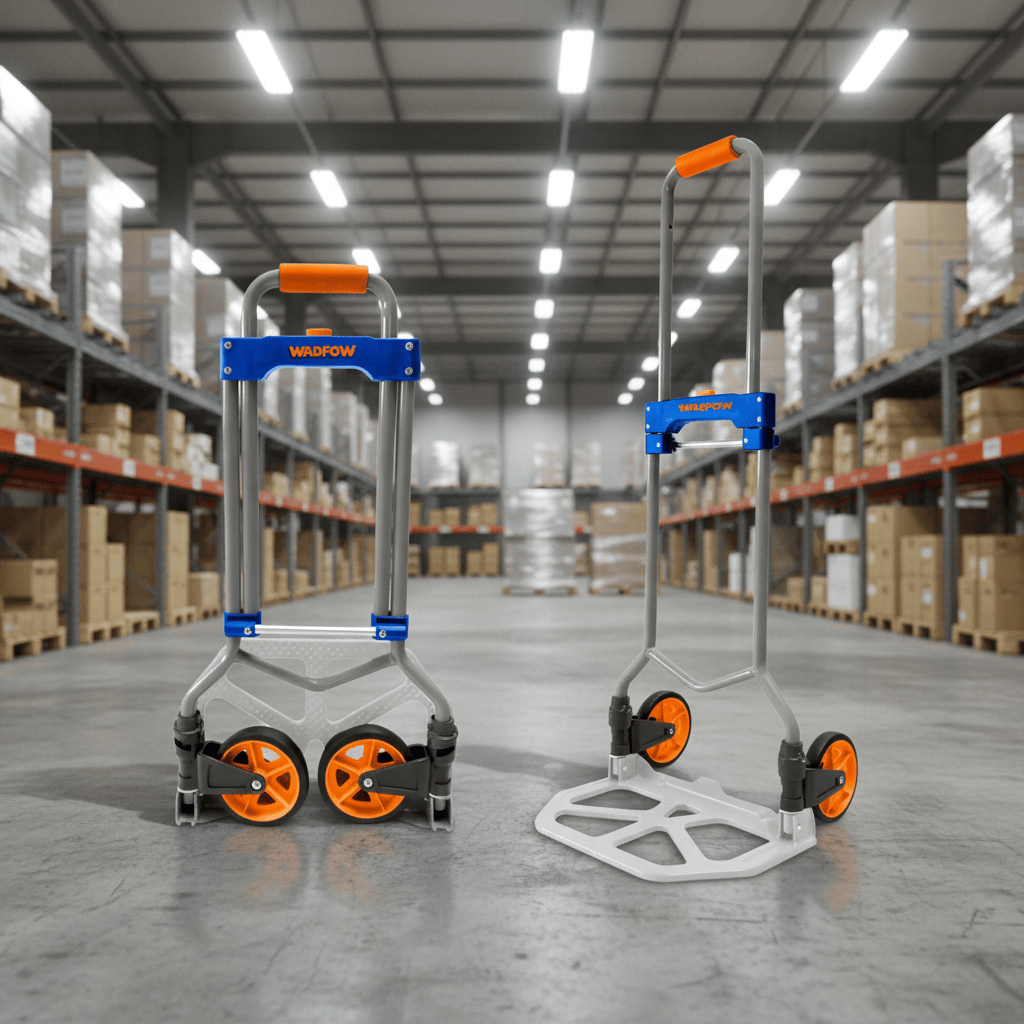 Wadfow Lifting & Workshop Equipment Wadfow 60kg Compact Foldable Hand Truck with Elastic Bungee Cord - WWB9A06