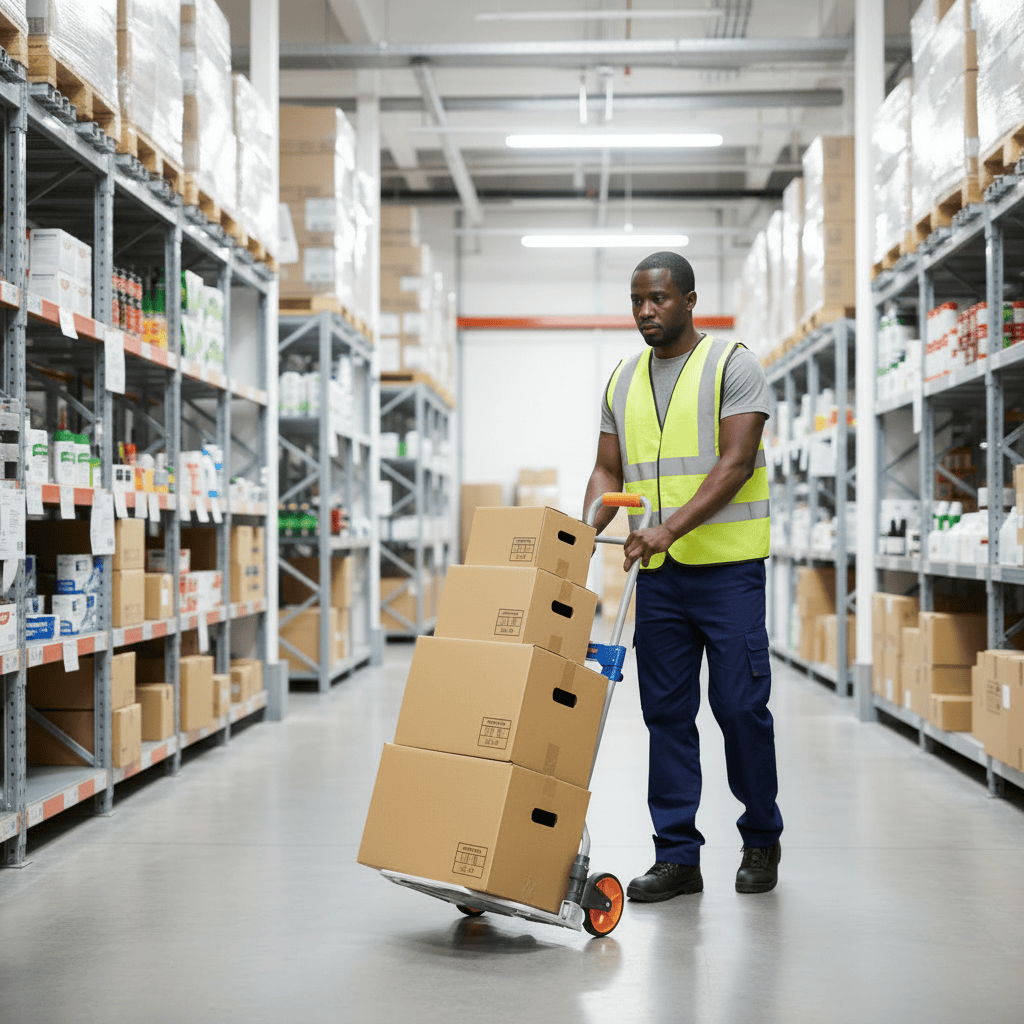 Wadfow Lifting & Workshop Equipment Wadfow 60kg Compact Foldable Hand Truck with Elastic Bungee Cord - WWB9A06