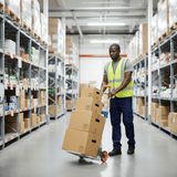 Wadfow Lifting & Workshop Equipment Wadfow 60kg Compact Foldable Hand Truck with Elastic Bungee Cord - WWB9A06