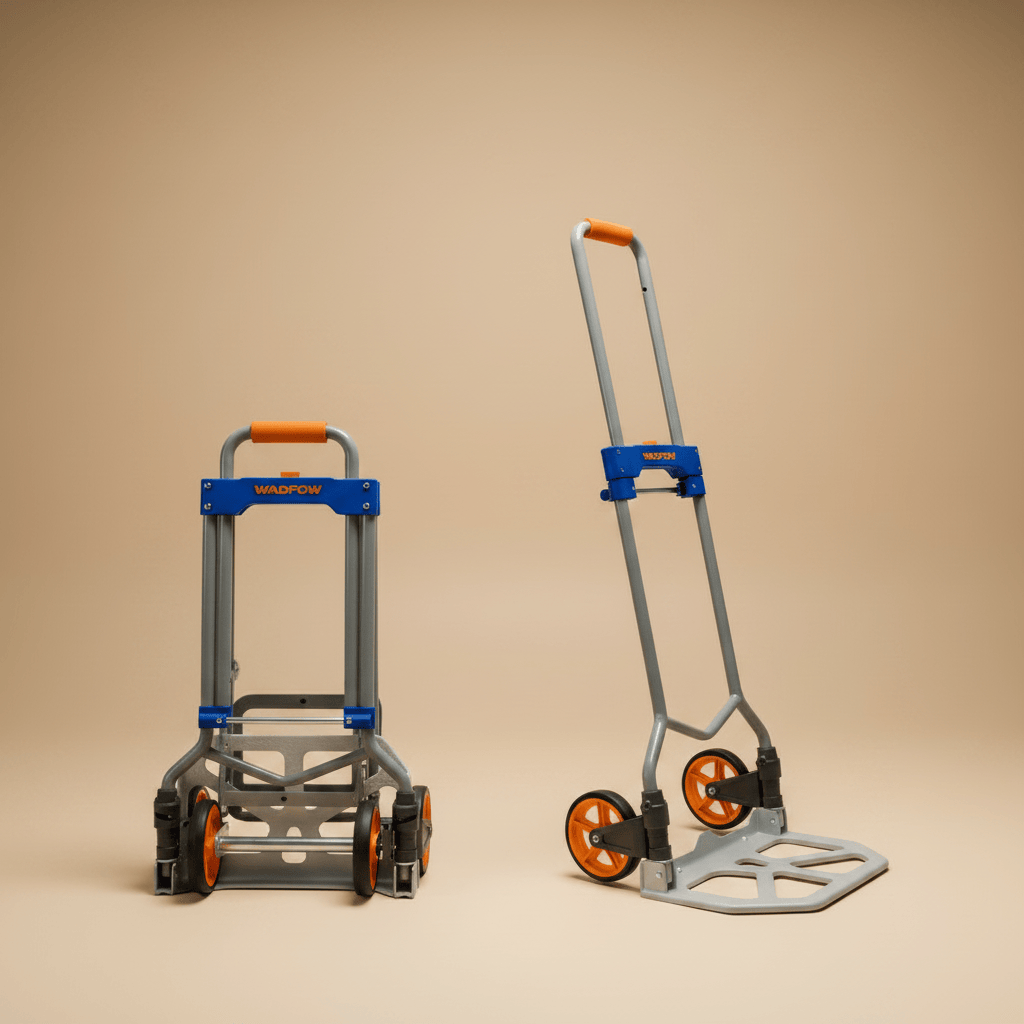 Wadfow Lifting & Workshop Equipment Wadfow 60kg Compact Foldable Hand Truck with Elastic Bungee Cord - WWB9A06