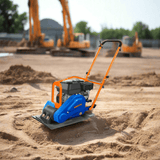 Wadfow Construction Equipment Wadfow 60kg Gasoline Plate Compactor 6.5HP with 10.5kN Force - WPM2A060