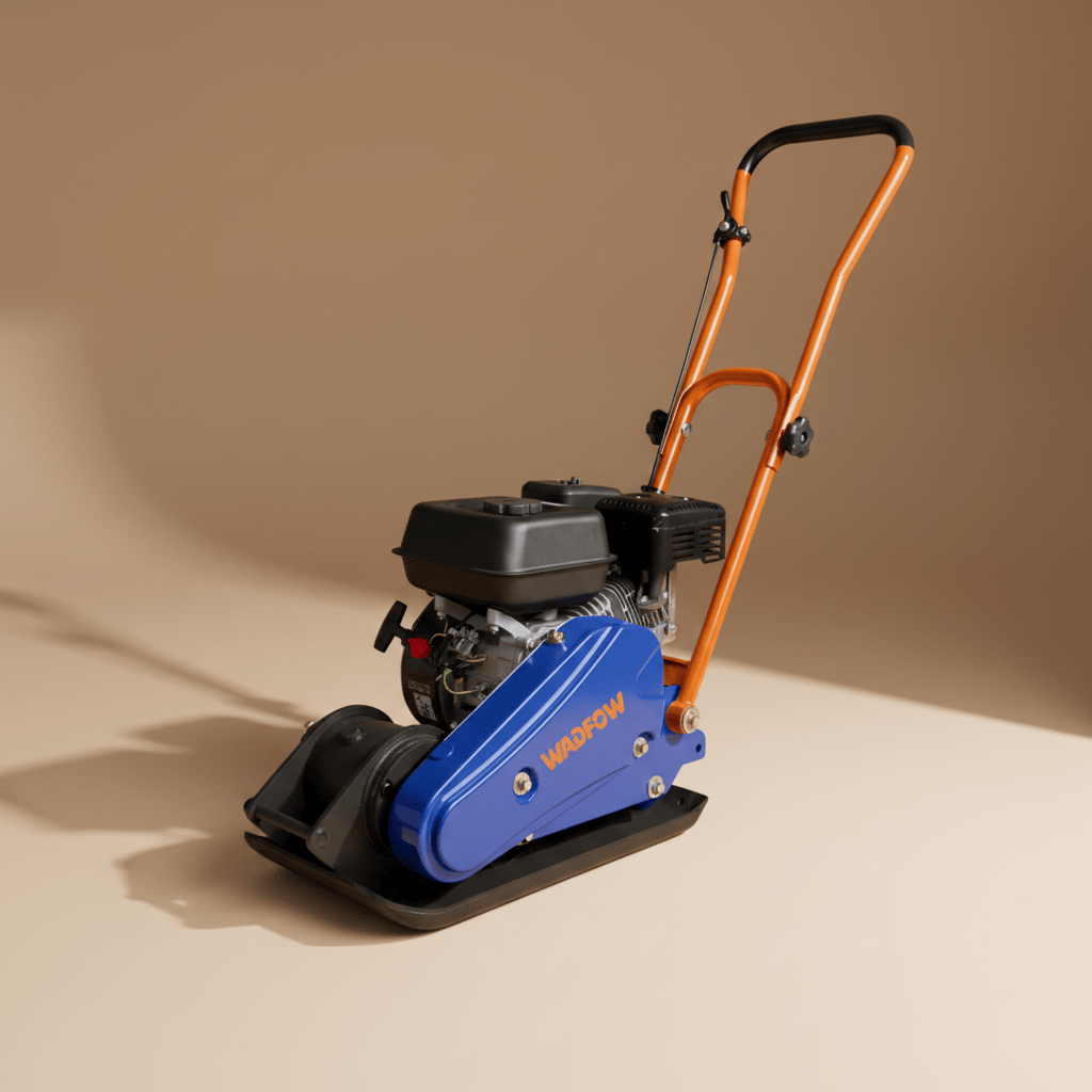 Wadfow Construction Equipment Wadfow 60kg Gasoline Plate Compactor 6.5HP with 11kN Force - WPM3A060
