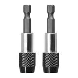 Wadfow Screwdrivers Wadfow 60mm Screwdriver Bit Holder With Release - WSV3K01
