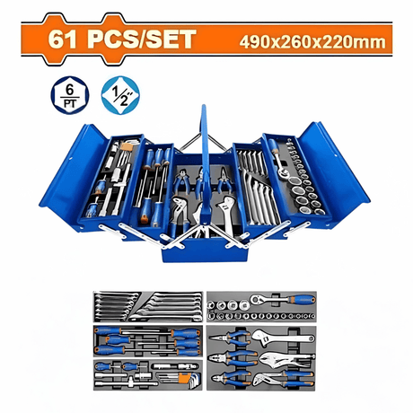 Wadfow Tool Set Wadfow 61-Piece Tools Chest Set - WHS4B61