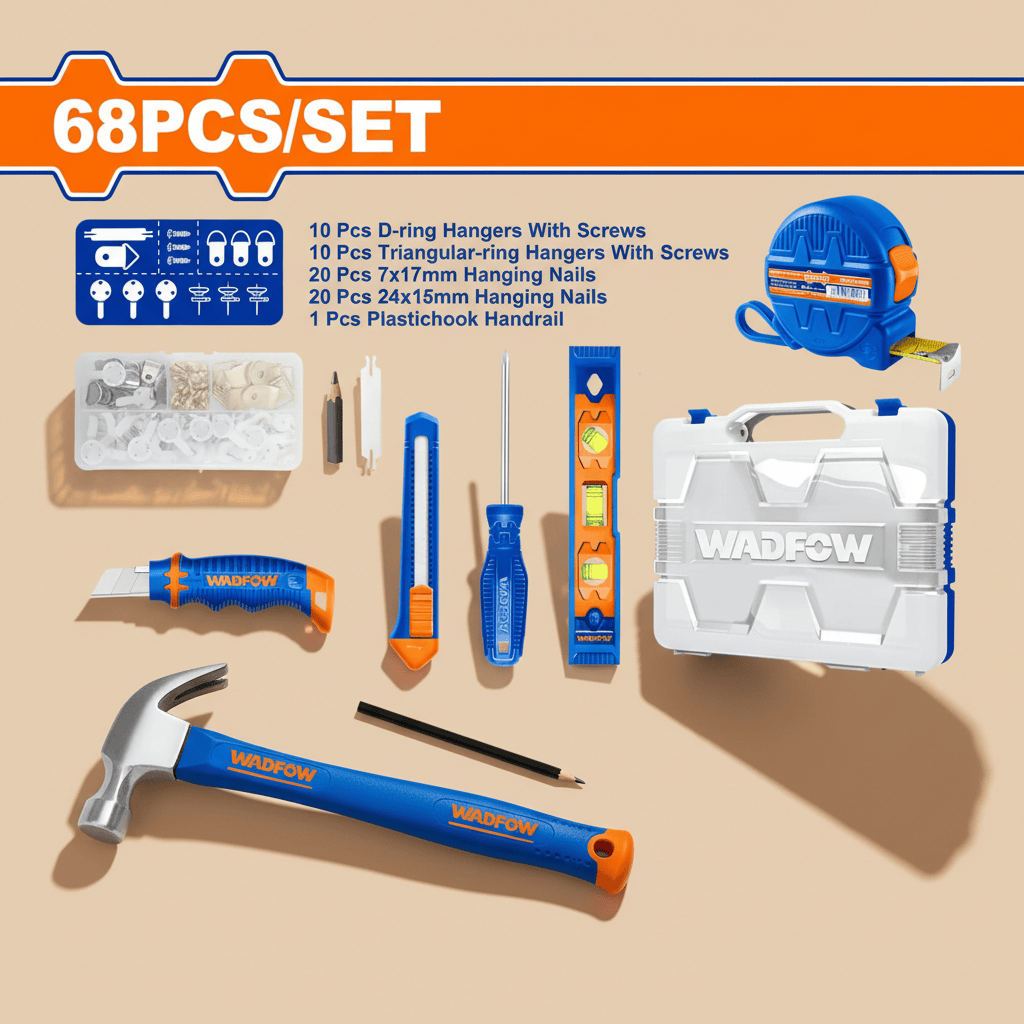 Wadfow Tool Set Wadfow 68 Pieces Picture Handle Tools Set - WHS2B68