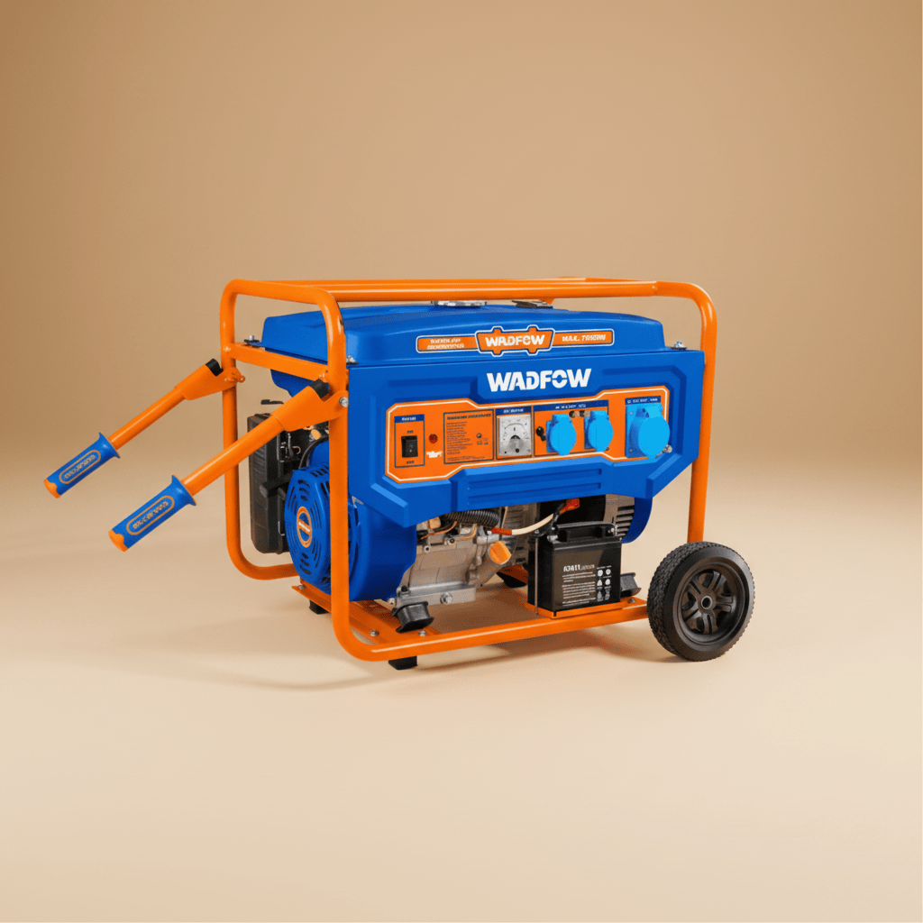 Wadfow Generator Wadfow 7.0KW Gasoline Generator with Electric Start, 25L Fuel Tank & Wheel Kit – WGEAA096