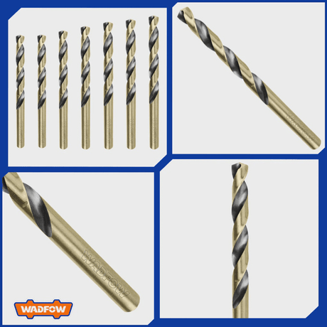 Wadfow Drill Bits Wadfow 7 Pieces HSS Twist Drill Bits Set - WTD3K01