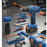 Wadfow Tool Set Wadfow 77-Piece Cordless Drill Tool Set - WDT4B77