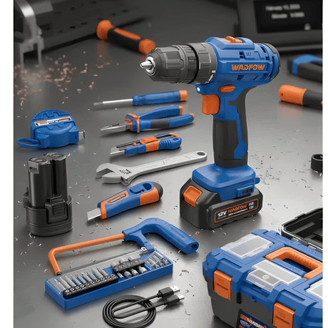 Wadfow Tool Set Wadfow 77-Piece Cordless Drill Tool Set - WDT4B77
