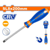 Wadfow Screwdrivers Wadfow 8.0x200mm Slotted Screwdriver - WSD1288