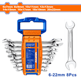 Wadfow Wrenches Wadfow 8 Pieces Double Open End Spanner Set  - WDS2208