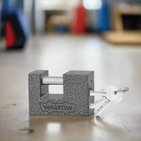 Wadfow Padlocks & Accessories Wadfow 80mm Rectangular Type Iron Padlock - WPD7580