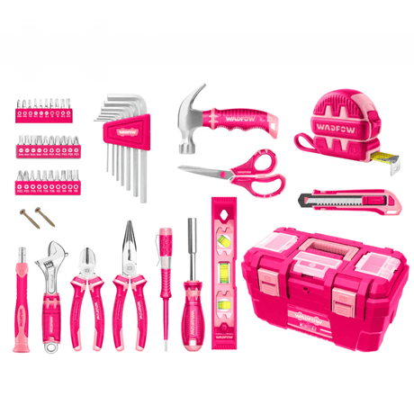 Wadfow Tool Set Wadfow 89-Piece Pink Hand Tool Set - WHS3B89