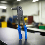 Wadfow Staplers Riveters & Fasteners Wadfow 9.5″ Hand Riveter & 100 Pieces Rivets Kit - WHR1909