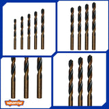 Wadfow Drill Bits Wadfow 9 Pieces HSS Twist Drill Bit - WTD6B02