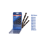 Wadfow Drill Bits Wadfow 9 Pieces HSS Twist Drill Bit - WTD6B02