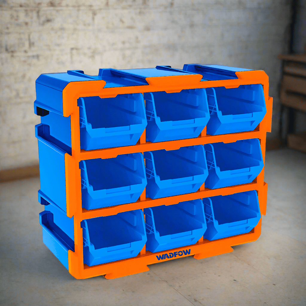 Wadfow Tool Boxes Bags & Belts Wadfow 9 Pieces Modular Storage Tower - WTB8330