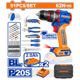 Wadfow Tool Set Wadfow 91 Pieces Tool Set - WDT4B91