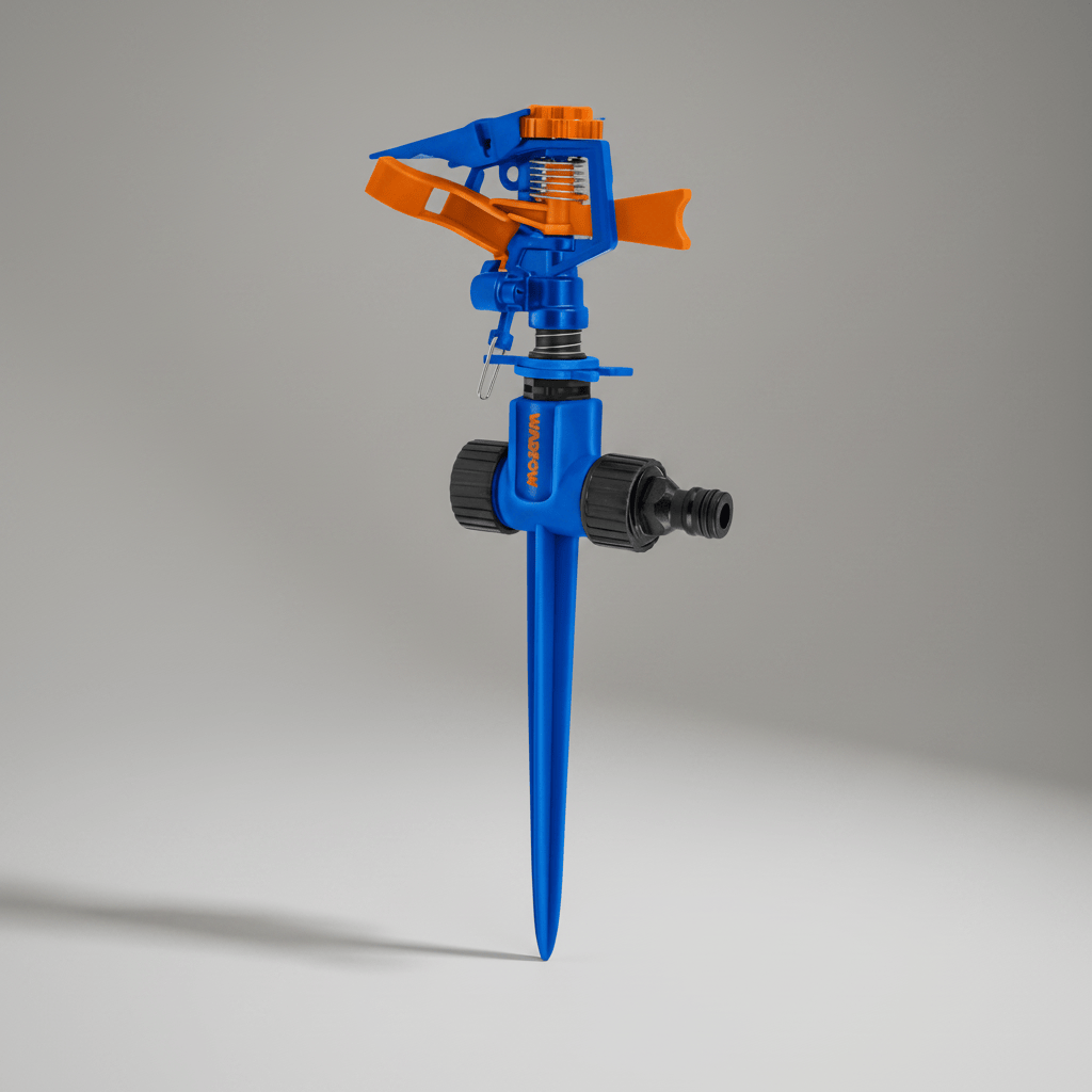 Wadfow Gardening Tool Wadfow Adjustable Plastic Pulsating Sprinkler with 2-Way Spike - WNE3E34