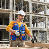 Wadfow Tool Boxes Bags & Belts Wadfow Adjustable Tool Vest with 11 Reinforced Pockets - WTG6105