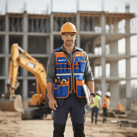 Wadfow Tool Boxes Bags & Belts Wadfow Adjustable Tool Vest with 11 Reinforced Pockets - WTG6105