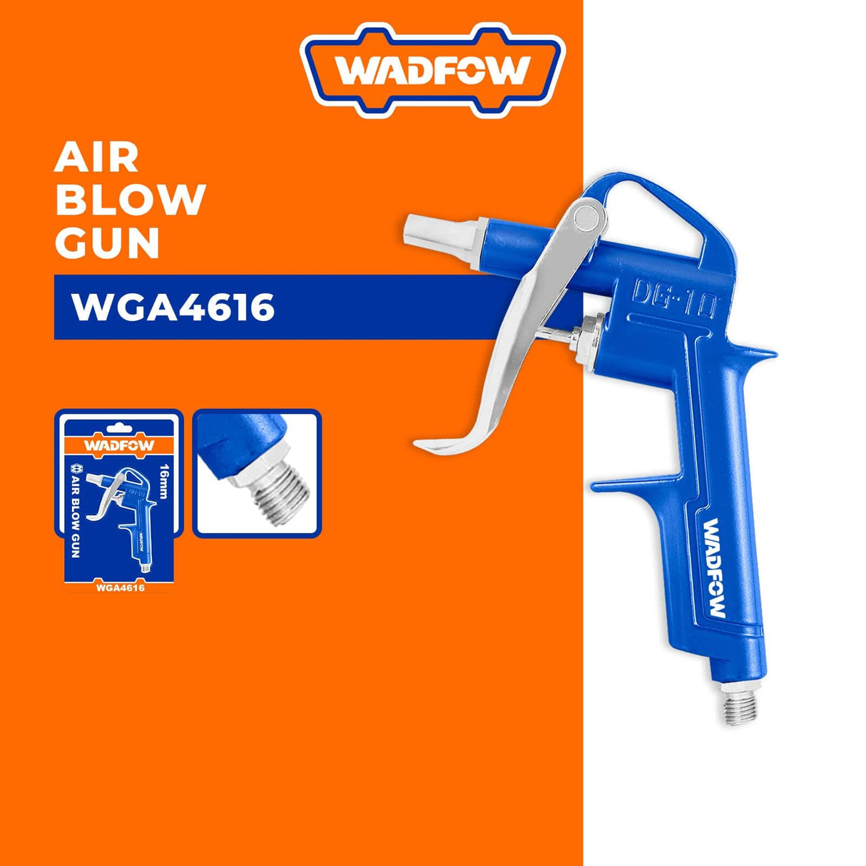 Wadfow Compressor & Air Tool Accessories Wadfow Air Blow Gun 16mm - WGA4616