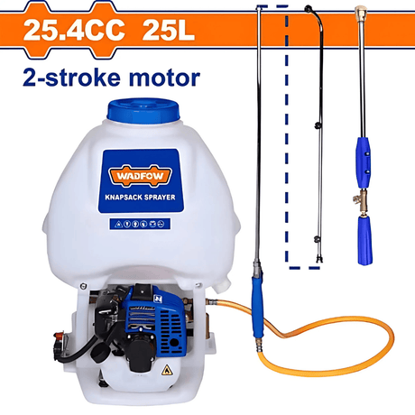 Wadfow Spray Gun Wadfow Backpack Mist Blower  25.4cc  25L Tank  WKN3A25