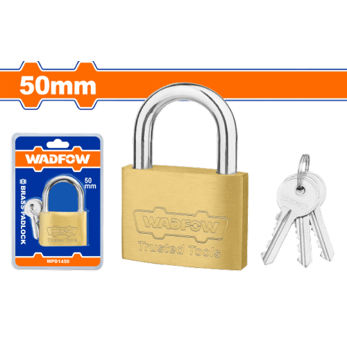 Wadfow Padlocks & Accessories Wadfow Brass Padlock 50mm - WPD1450