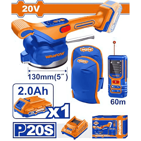 Wadfow Grinder Wadfow Cordless Tile Vibration Machine With Laser Measurer & Knee Pads   - WOS241185