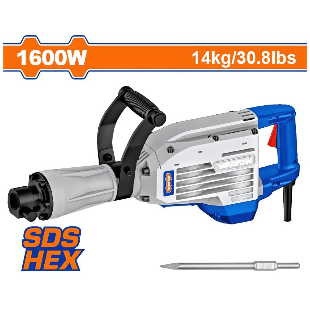 Wadfow Demolition Hammer Wadfow Demolition Breaker SDS-HEX 1600W - WDB1D80