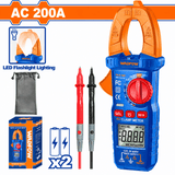 Wadfow Digital Meter Wadfow Digital AC Clamp Meter 2000 Counts 200A with True RMS Display - WDM8201
