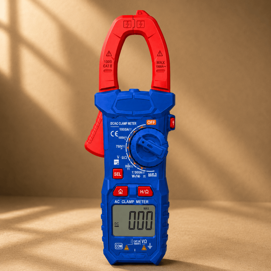 Wadfow Digital Meter Wadfow Digital DC/AC Clamp Meter 6000 Counts 1000A with LCD Backlight Display - WDM65085