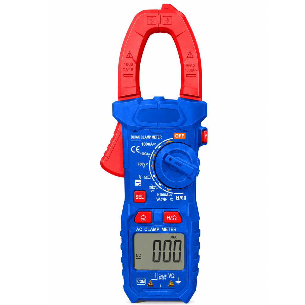 Wadfow Digital Meter Wadfow Digital DC/AC Clamp Meter 6000 Counts 1000A with LCD Backlight Display - WDM65085