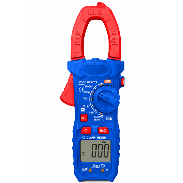 Wadfow Digital Meter Wadfow Digital DC/AC Clamp Meter 6000 Counts 1000A with LCD Backlight Display - WDM65085